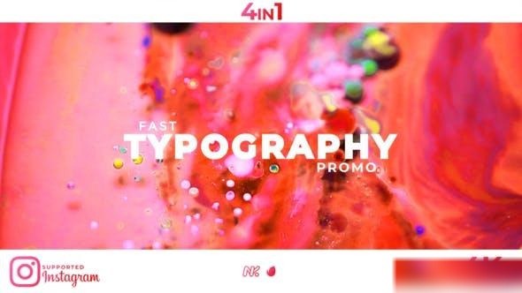 Videohive Stomp Typography Promo Openers template preview