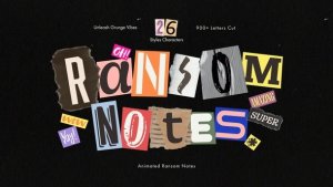 Videohive Ransom Note Animated Letters Set Elements template preview