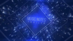 Music Notes Trailer Video Displays template preview