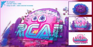 Arcade Logo Video Displays template preview