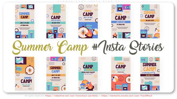 Videohive Summer Camp Insta Stories Titles template preview