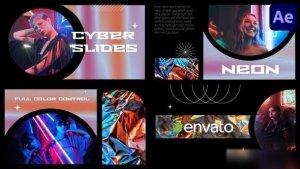 Videohive Cyber City Slideshow for After Effects Openers template preview