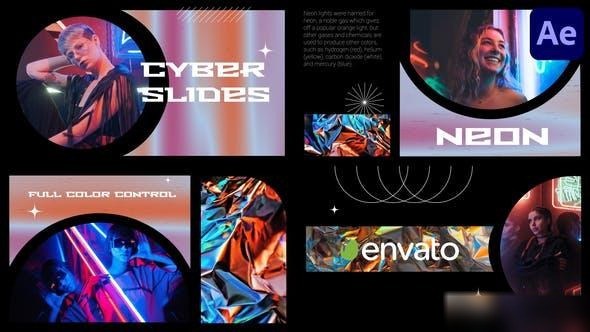 Videohive Cyber City Slideshow for After Effects Openers template preview
