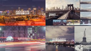 Videohive Modern Video Glitch Reel Video Displays template preview