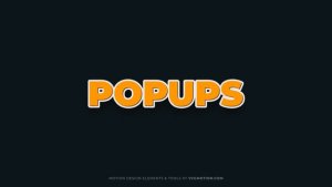 Videohive Titles - Popups Titles template preview