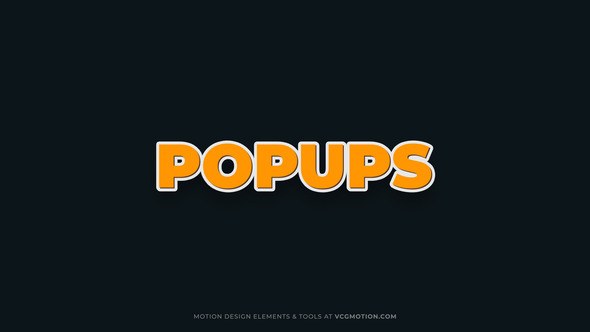 Videohive Titles - Popups Titles template preview
