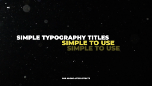 Videohive Simple Typography Titles Elements template preview