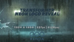 Videohive Transformer Neon Logo Reveal Logo Stings template preview
