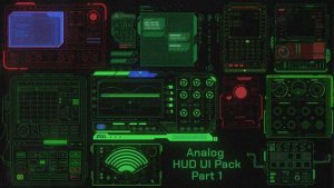 Videohive Analog HUD UI Pack 1 Elements template preview