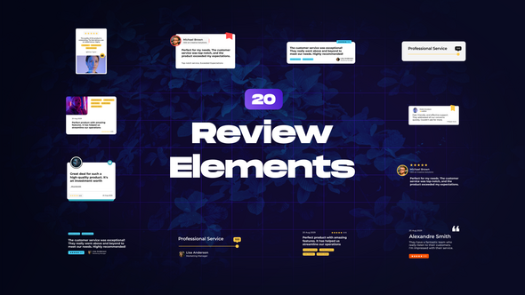 Videohive Review & Rating Elements Elements template preview