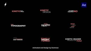 Videohive Kinetic Text Titles 1.0 | AE Titles template preview
