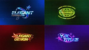 Videohive Y2K Retro Titles Titles template preview
