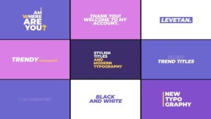 Videohive Kinetic Typography | After Effects 44936697 Titles template preview
