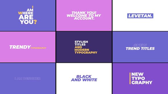 Videohive Kinetic Typography | After Effects 44936697 Titles template preview