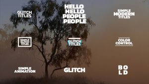 Videohive Glitch Titles | AE 50254507 Titles template preview