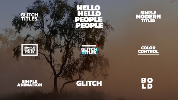 Videohive Glitch Titles | AE 50254507 Titles template preview