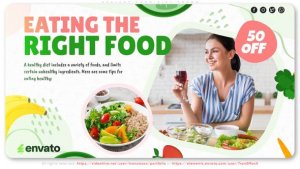 Videohive Healthy Food Diet Promo Openers template preview