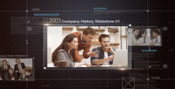 Videohive Company History Slideshow Video Displays template preview