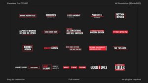 Videohive Minimal Motion Titles Titles template preview
