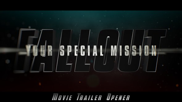 Videohive Fallout Epic Trailer Opener Openers template preview