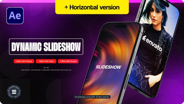 Videohive Vertical Dynamic Slideshow Openers template preview