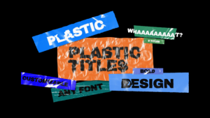 Videohive Plastic Titles Titles template preview