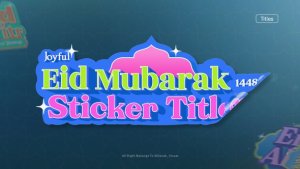 Eid Mubarak Titles Titles template preview