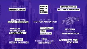 Videohive Minimal Titles Animation 57324911 Titles template preview