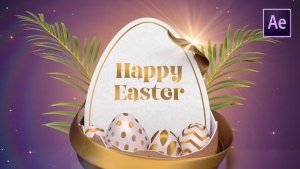 Videohive Easter Egg Greeting Easter template preview