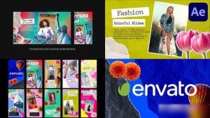 Videohive Postcard Colorful Slideshow | After Effects Openers template preview