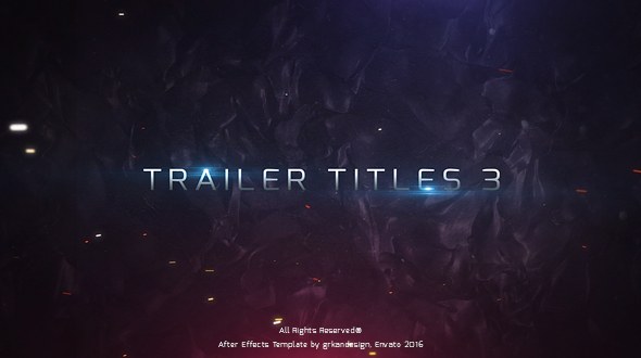Trailer Titles 3 Video Displays template preview
