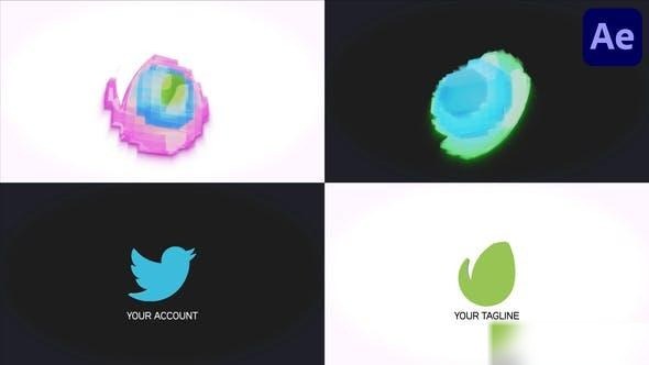 Videohive Mosaic 3D Logo for After Effects Logo Stings template preview