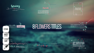 Videohive Wedding Titles Flowers Titles template preview