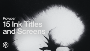 Videohive Powder - 15 Ink Titles and Screens Video Displays template preview