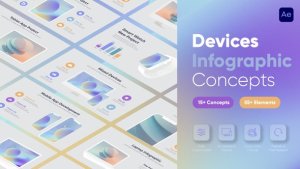 Videohive Devices Infographics template preview