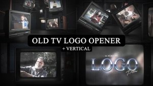 Videohive Vintage CRT Screen Logo Opener-Vertical Version included Openers template preview