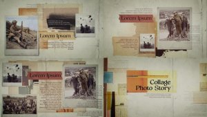 Videohive Collage Photo History Video Displays template preview