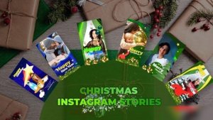 Videohive Creative Christmas Instagram Stories Openers template preview