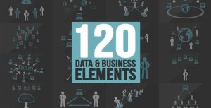 120 Element Icons People Video Displays template preview