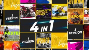 Videohive Extreme Sports 4 in1 Openers template preview