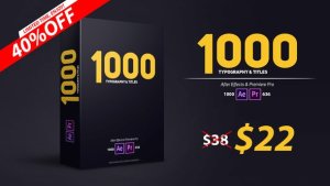 900 Typography & Titles Video Displays template preview
