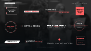 Videohive Simple Titles 1.0 | After Effects Titles template preview