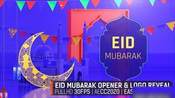 Videohive Eid Mubarak Opener 51485556 Ramadan template preview