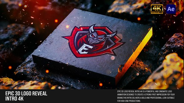 Videohive Epic 3D Logo Reveal Intro 4K Logo Stings template preview