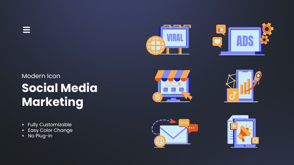 Videohive Social Media Marketing Element Elements template preview