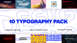 Videohive 10 Fine Typography Pack | After Effects Titles template preview