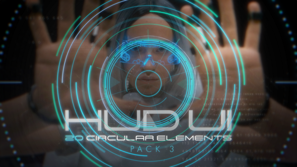 Videohive Hud UI Circular Elements - Pack 3 Elements template preview