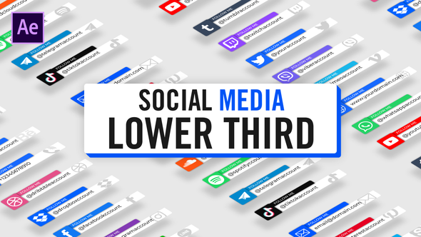 Videohive Modern Social Media Lower Thirds 30124497 Broadcast-packages template preview