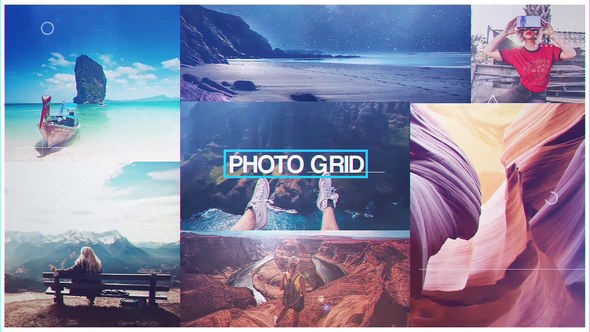 Videohive Photo Grid Openers template preview