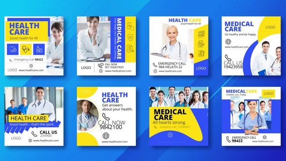 Videohive Medical Health Promo Instagram Post V26 Product Promo template preview
